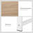 88" Extra Long 2-Person Computer Desk With Storage Shelves Combo, Double Workstation Storage Study Writing Table For Home Office, Bookshelf, Natural Wood Colour