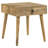 Hubele Premium Craftsmanship - Sharleen 1-Drawer Square Mango Wood Side End Table Natural