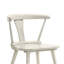 Chaises d'appoint de salle à manger en bois massif rustique 2 pièces Kersten-121107550