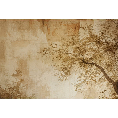 Vintage Mural Wallpaper Sepia Tree Branches Wall Mural