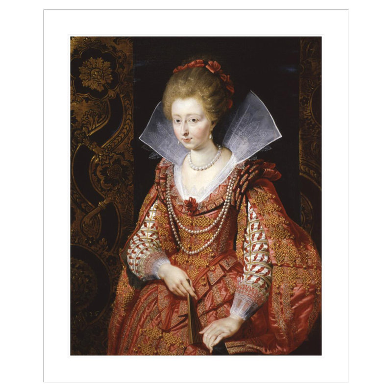 Portrait de Charlotte-Marguerite de Montmorency, princesse de Condé par Peter Paul Rubens, impression giclée encadrée