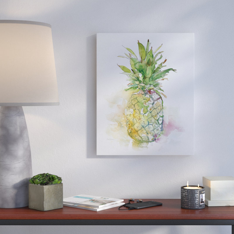 « délicieuse mûrs i », reproduction de peinture à l’aquarelle sur toile tendue, H 36 po x l 48 po x P 1,5 po