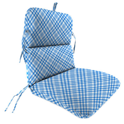 Byrom 22" x 45" Outdoor Chair Cushion with Ties and Loop