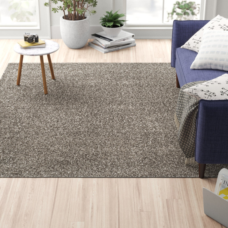 Assar Area Rug, Square 3', Ivory/Gray