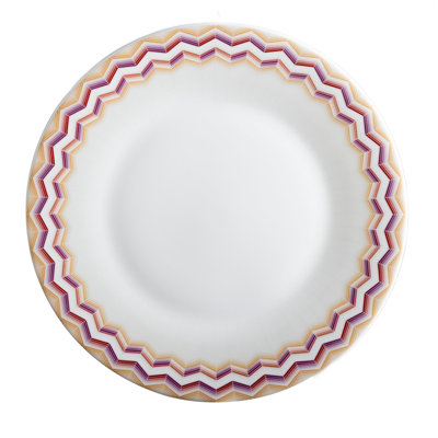 Missoni Dinner Plate  Zig Zag Jarris 156 Set 2 Pcs. Diam. 10.75"