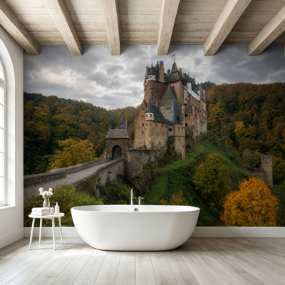 Papier peint adhésif autocollant et amovible, Château d'Edimbourg, Écosse