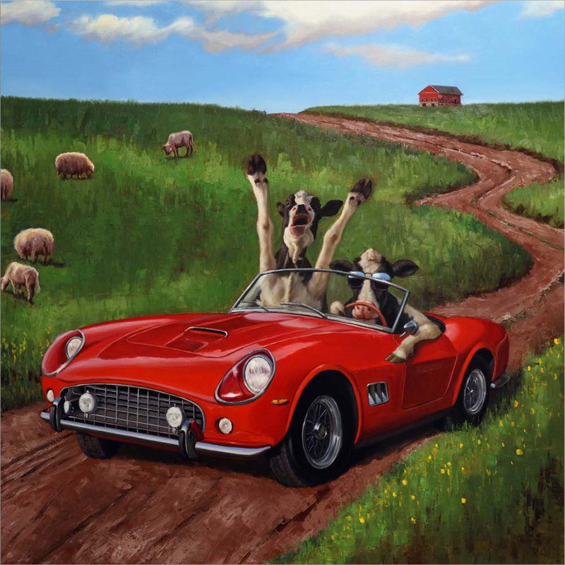 «The Runaways» par Lucia Heffernan, peinture sur toile tendue