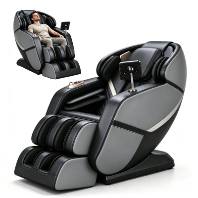 4D Full Body Massage Chair with Extended SL‑Track, 24 Massage Nodes, 3 Zero Gravity Modes, HD Touchscreen, Lumbar Heat, Extendable Legrest with Foot Roller & Bluetooth