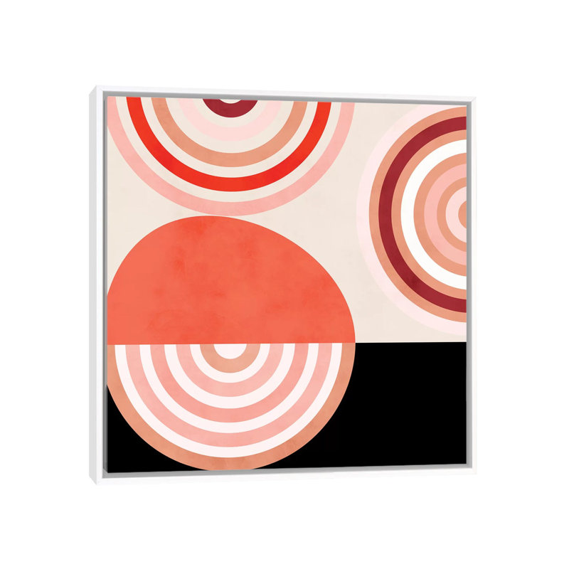 Shapes Modern Mid Century Abstract par Ana Rut Bré - impression d'art graphique, Toile blanche encadrée, Aucun mat