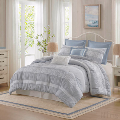 7- Piece Queen Jacquard Comforter Set