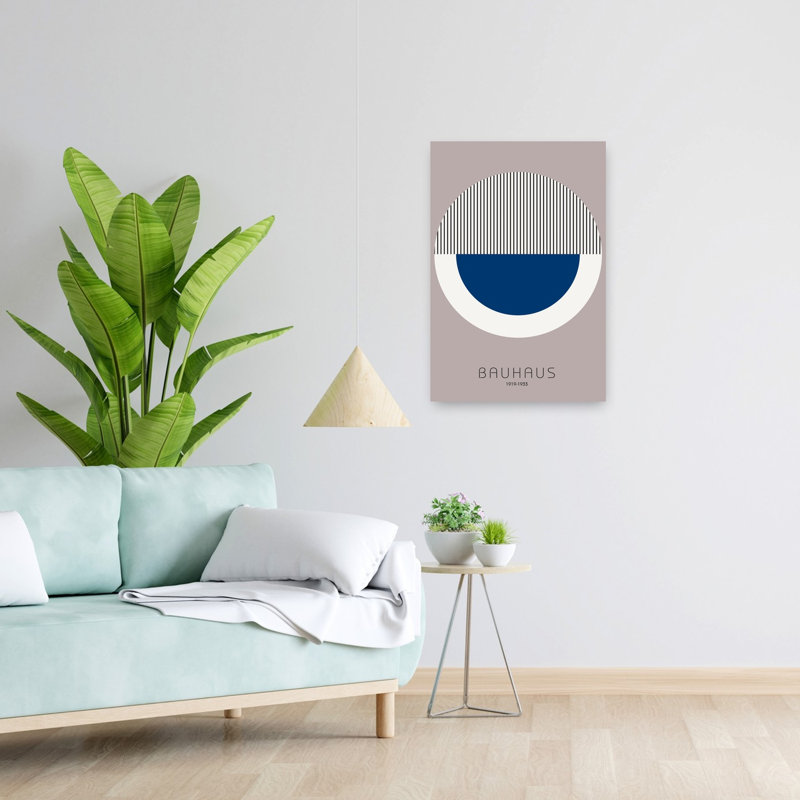 Bauhaus 7, art abstrait moderne, H 24 po x l 16 po