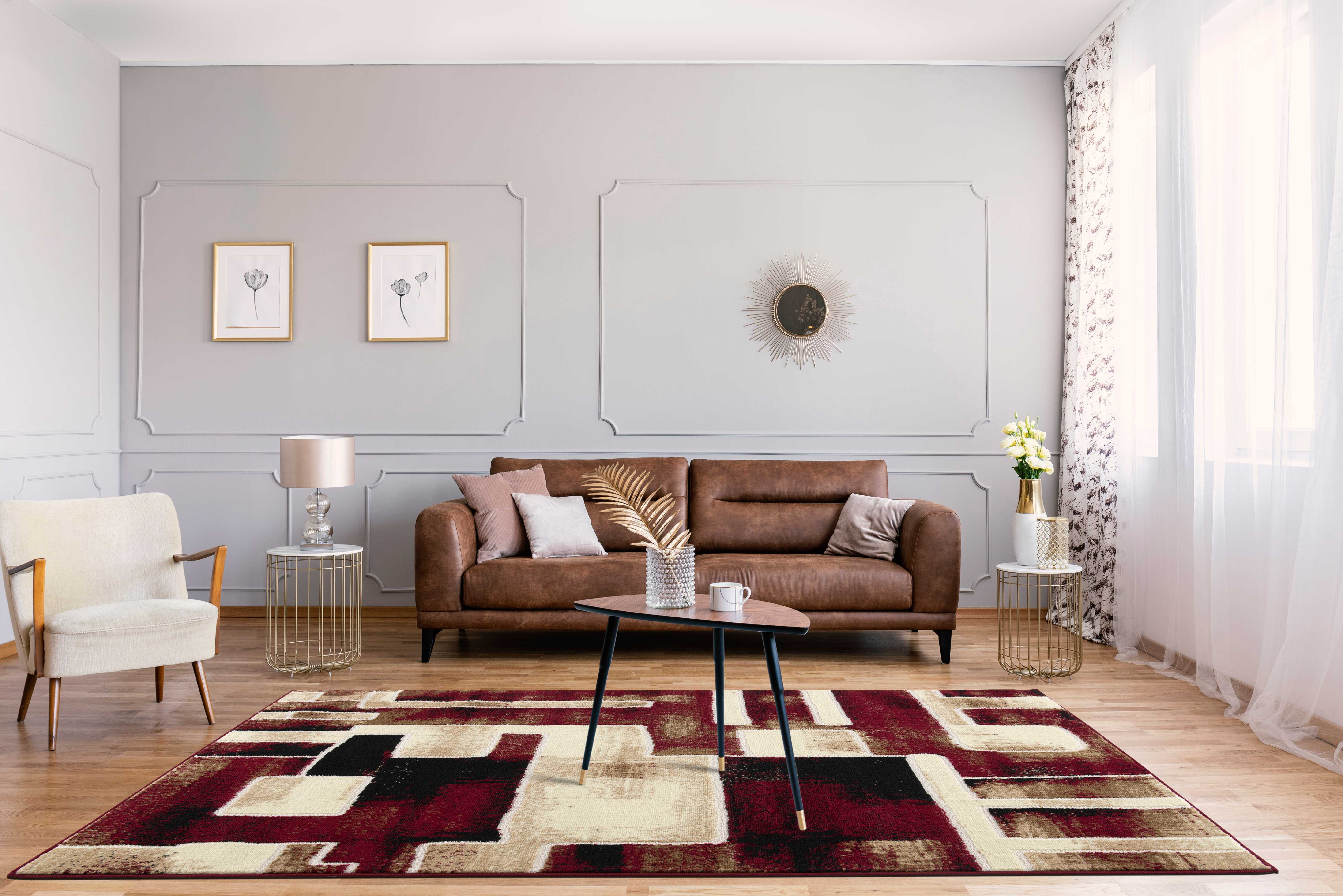 Ebern Designs Balderston Samara Graphic Red Area Rug & Reviews ...