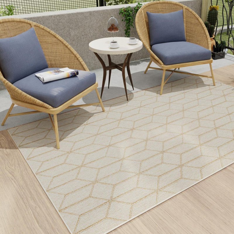 Tapis d'extérieur à treillis, Rectangle 4 pi 1 po x 6 pi 1 po