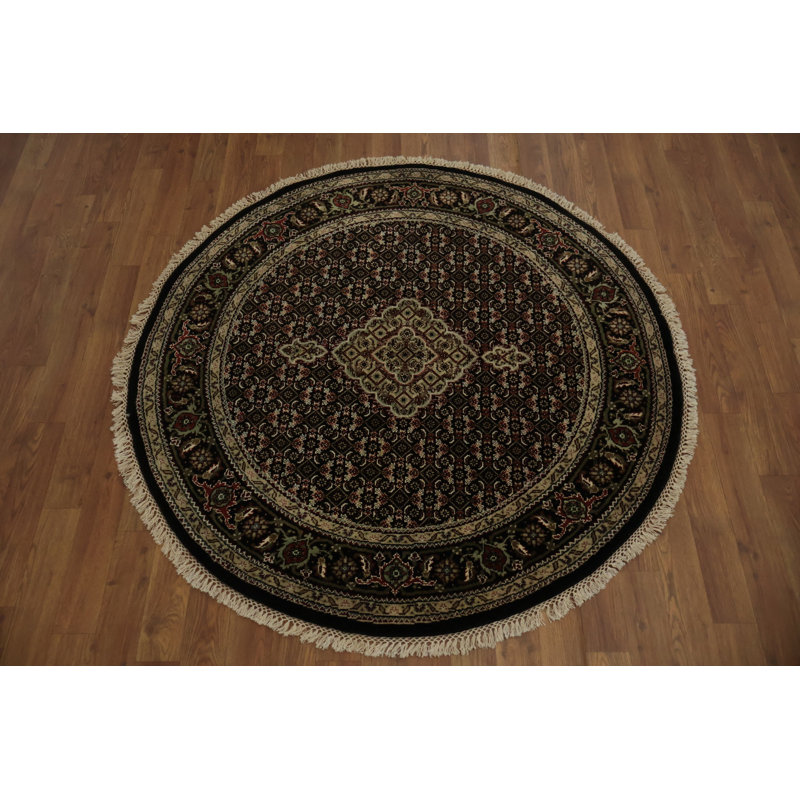 Tapis rond noir Luxury Luxury