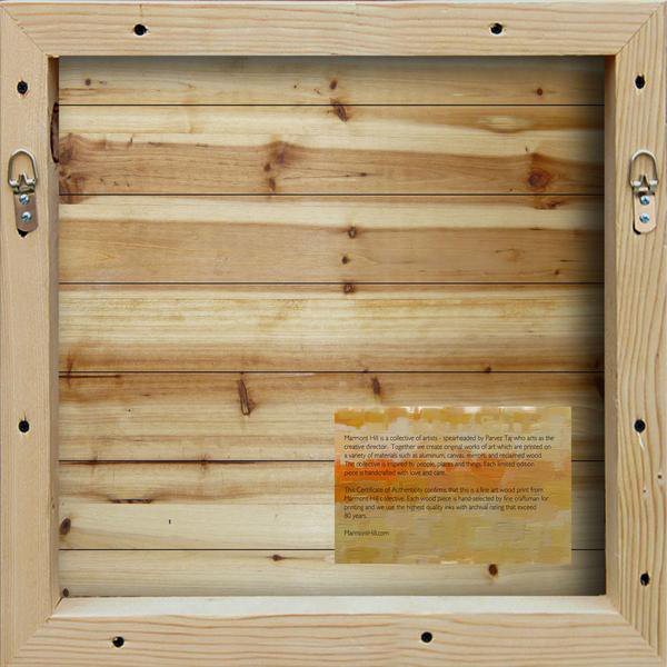 No Frame Print on Wood, 61cm H x 61cm W