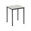 3 pièces 3 pièces avec stratifié gris et métal noir de style contemporain