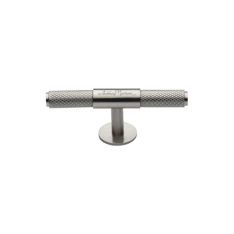 Poignée d'armoire en forme de T en forme de molette, Nickel satiné