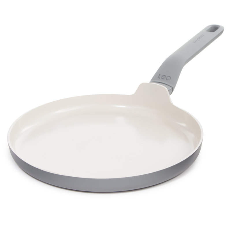 BergHOFF Balance Non-stick Ceramic Omelette pan 10", Recycled Aluminum, Moonmist, Grey