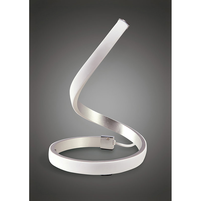 Voris LED 28cm Table Lamp, Silver
