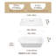 Rectangle Porcelain China Casserole Bakeware