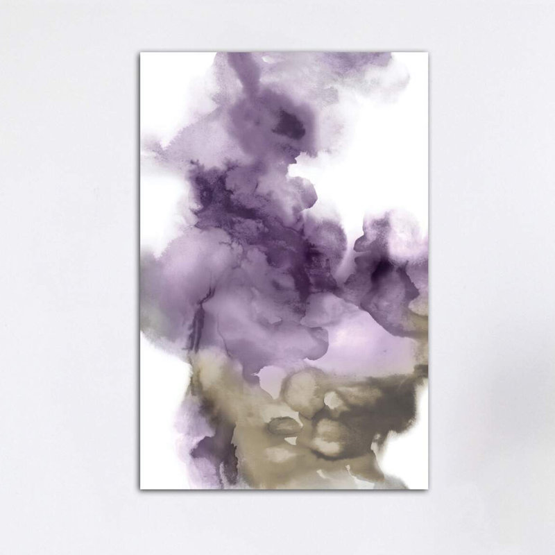 «Derive in Amethyst I» par Daniela Hudson - reproduction d'art, H 48 po x l 32 po x P 1,5 po, Toile tendue