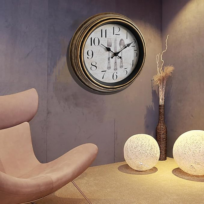 Horloge murale rétro WOOPHEN