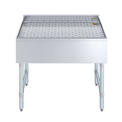 Underbar Stainless Steel Drainboard 18-1/2 in. x 36 in. x 30 in. H with 3 in. Backsplash