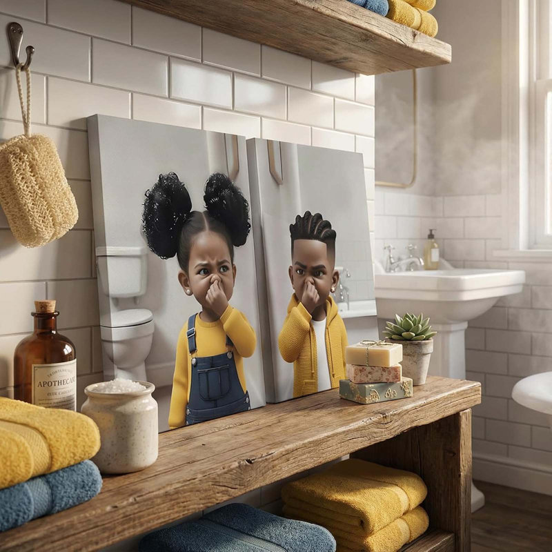 Funny Bathroom Wall Ar 30x40cm