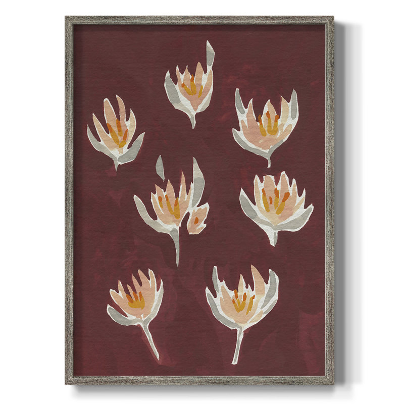 «Pink Potpourri I», reproduction encadrée - bois massif, H 11 po x l 9 po