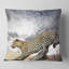 Léopard se reposant sur un tronc d'arbre - Coussin imprimé animal-30720662-30720666