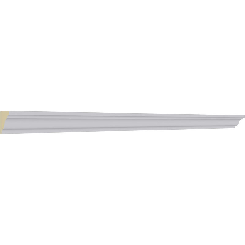 Hillsborough Traditional Smooth Polyurethane Crown Moulding, 94.5" Length