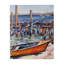 Toile de bateau sur le port de la ville, design par Maxine Shore-39800034