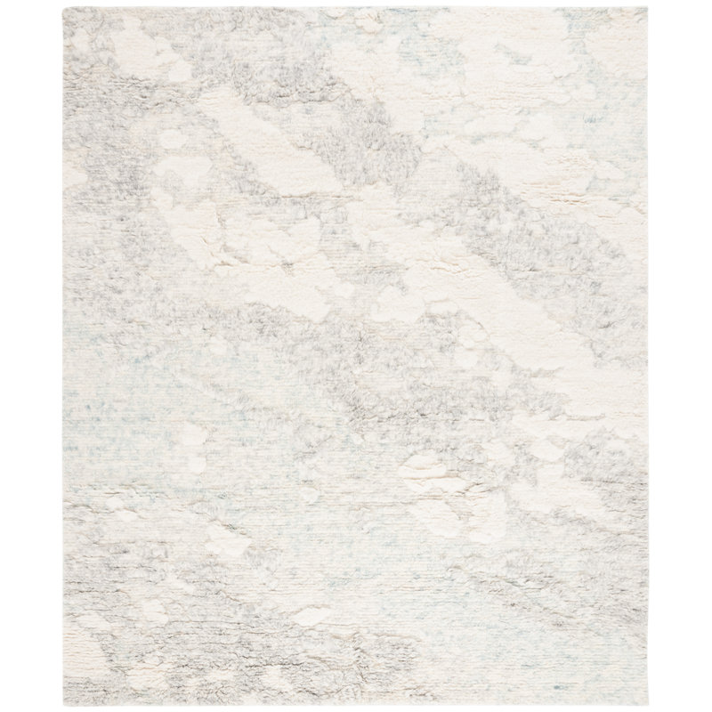 Tapis en laine / coton noué à la main Tribeca, Rectangle 8 po x 10 po