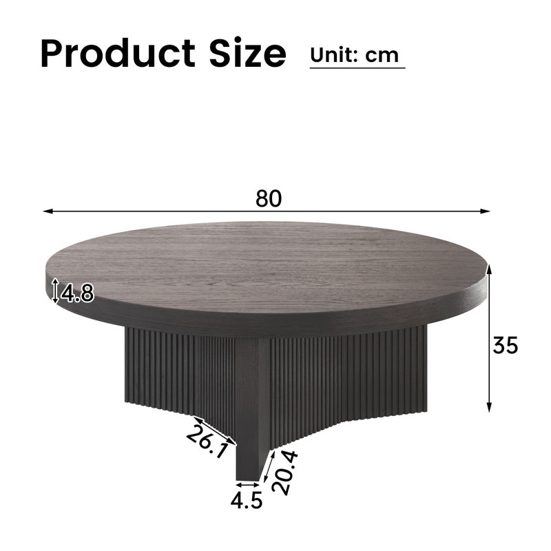 80 cm Round Coffee Table