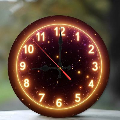 Horloge cosmique lumineuse