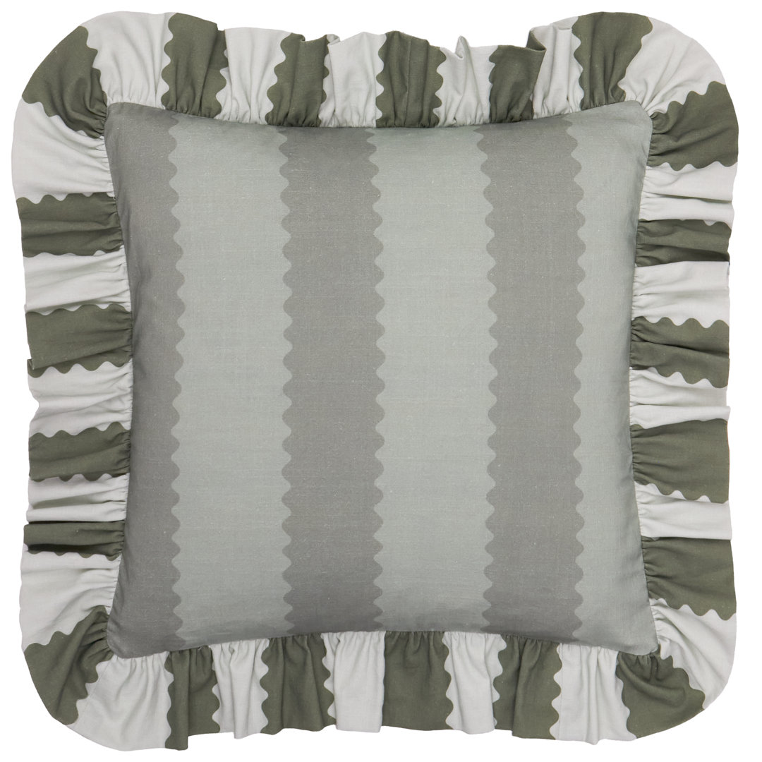 Striped Square Cushion Cover