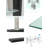 Rectangle Glass Coffee Table, Clear Coffee Table, Modern Side Center Tables For Living Room, Living Room Furniture-1226402907