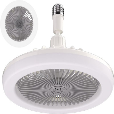 E26/E27 Enclosed 10-Inch Mini Ceiling Light Fan With Remote Control, Dimmable Led Lights 3 Gear Wind Speeds Family Summer Gift For Garage Tool Room And Store Room