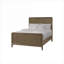 Pour les petites chambres et les chambres d'amis Cadre de lit simple en bois massif brun chaud de style moderne pour utilisation de matelas simple standard