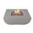 Aurora 34" Liquid Concrete Fire Table-34354503-40790658