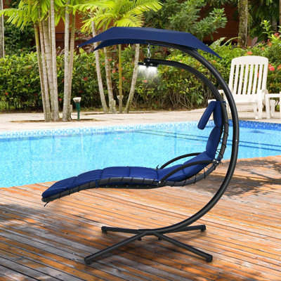 Chaise longue suspendue Anokh avec support