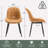 Chardee Tufted Upholstered Dining Chairs Faux Leather Waterproof Side Chair With Metal Frame-304930573
