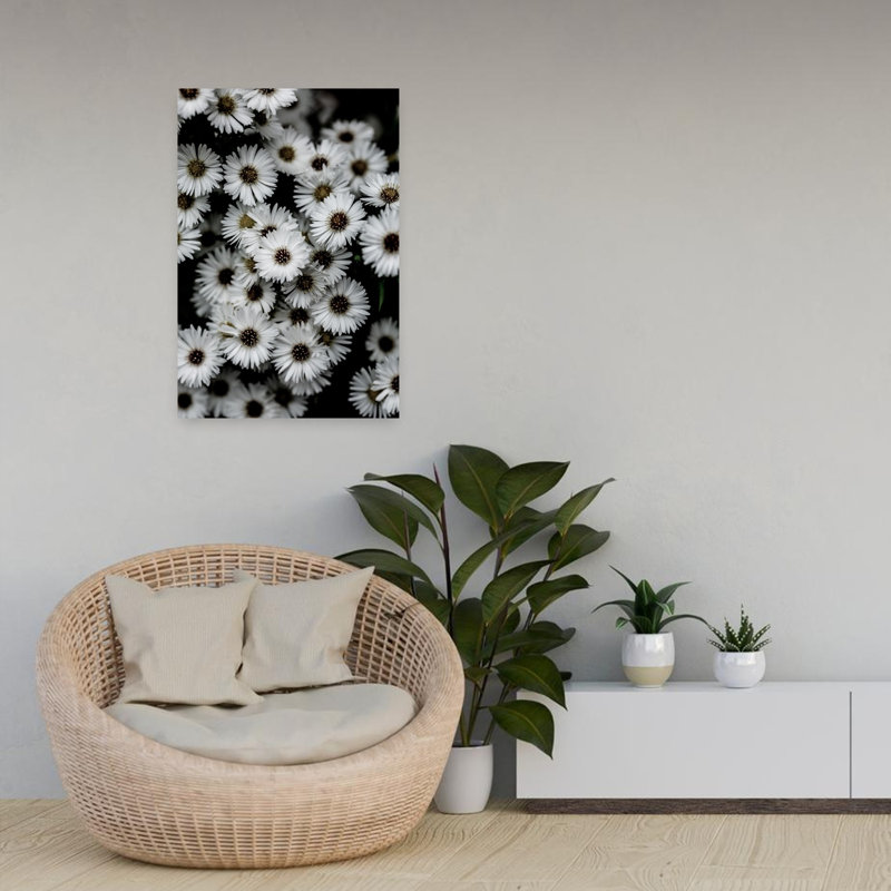 Art contemporain abstrait marguerite contemporaine, H 24 po x l 16 po