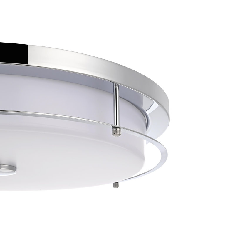 Ashok 20 inch LED Flush Mount, Chrome