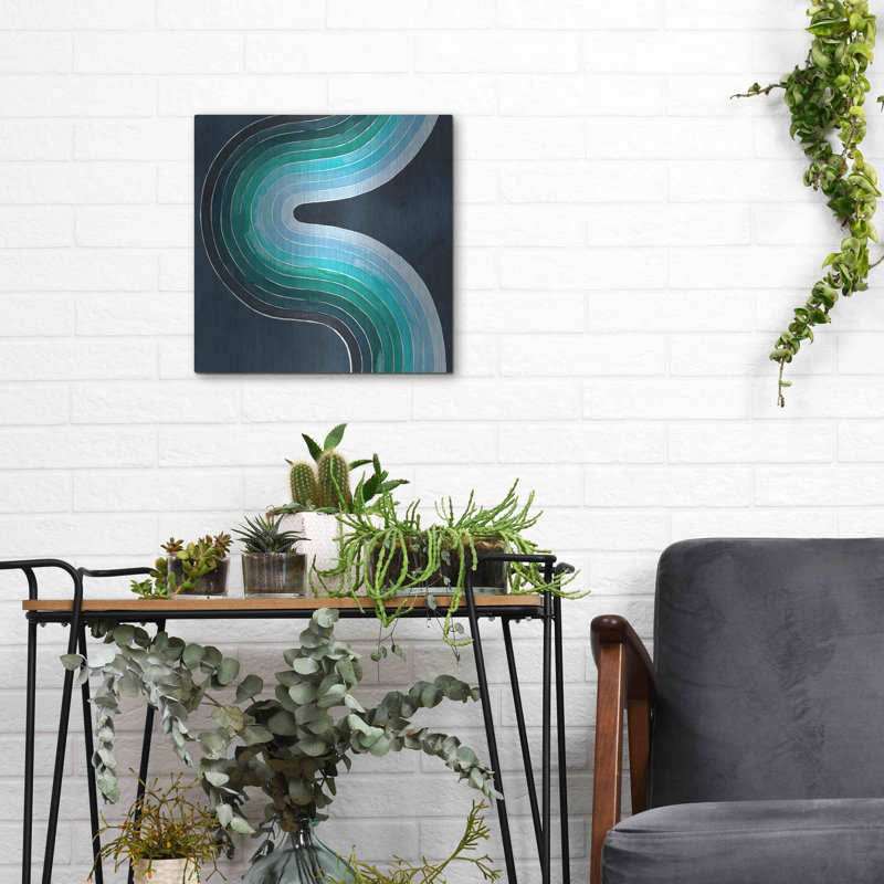 «Mid Century Current II» par Grace Popp, H 12 po x l 12 po
