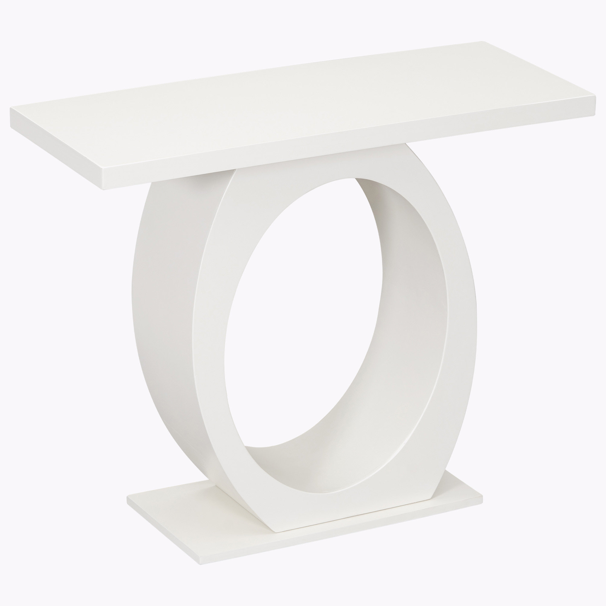 Ivy Bronx Modern Console Table with Egg-Shaped Base | Wayfair