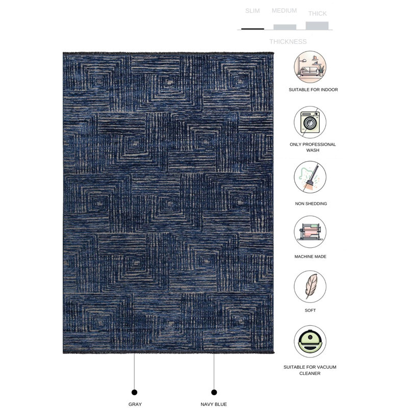 Tapis Tammela, Rectangle 6 pi 7 po x 9 pi 7 po