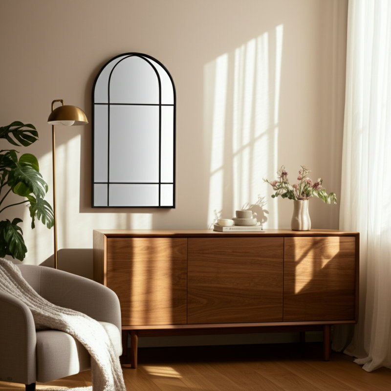 Miroir en métal 24x43
