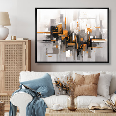Rayures orange, orange et gris