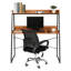 Bureau en bois massif avec huche Pamphilos